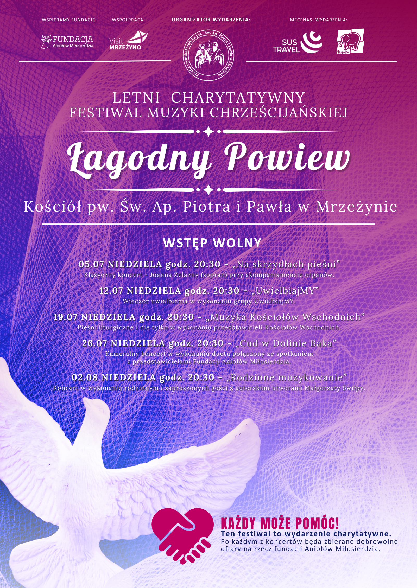Łagodny Powiew - Letni charytatywny festiwal muzyki chrześcijańskiej
