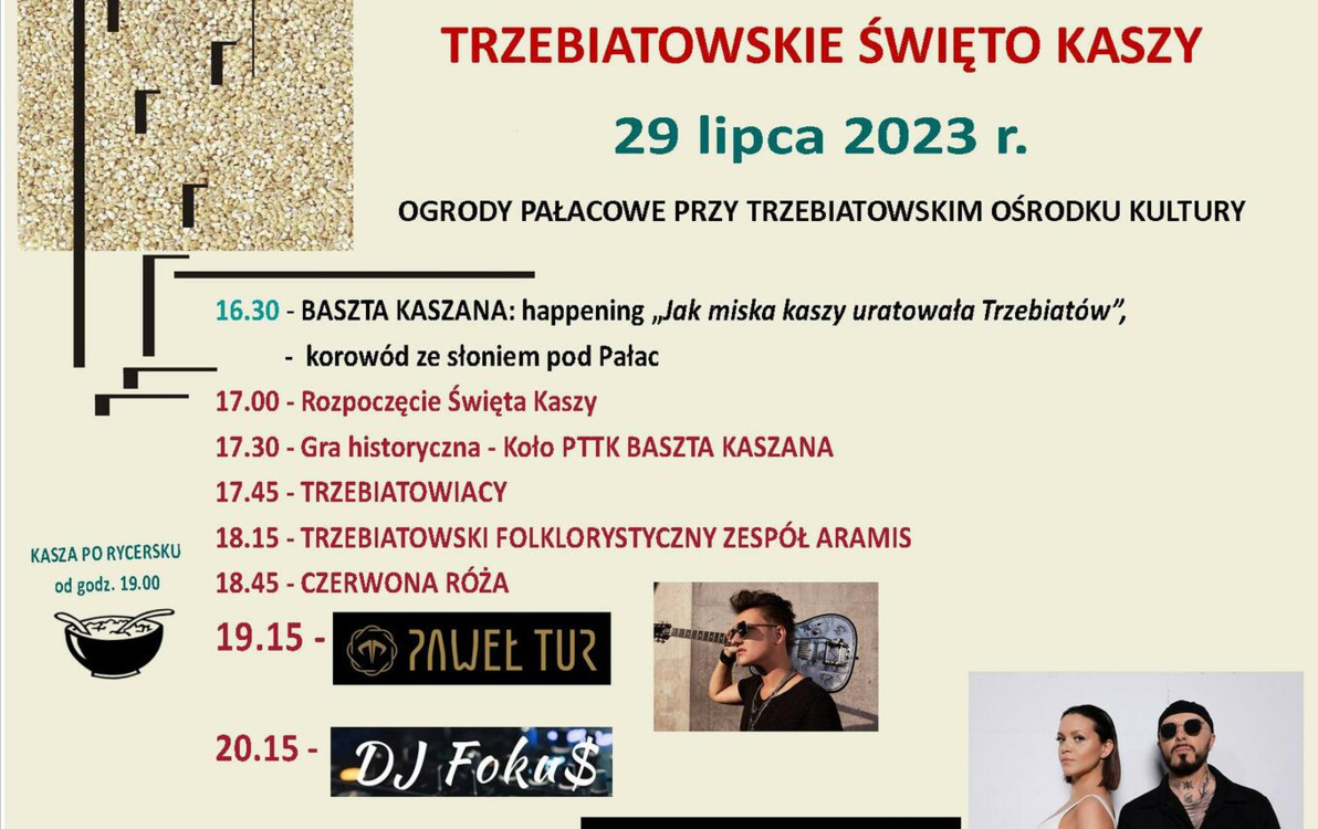 Zdjęcie do ZAPRASZAMY NA TRZEBIATOWSKIE ŚWIĘTO KASZY