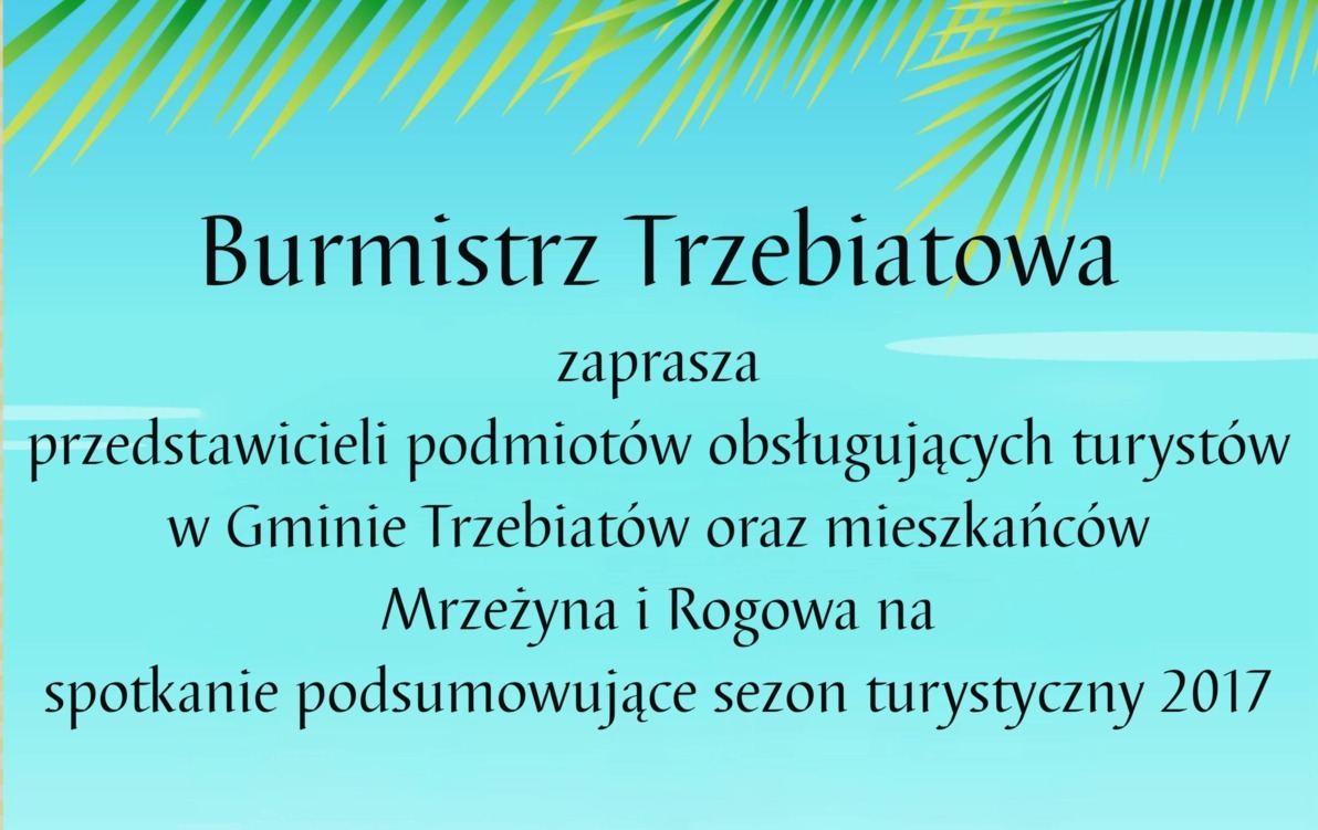 Zdjęcie do Spotkanie podsumowujące sezon turystyczny 2017